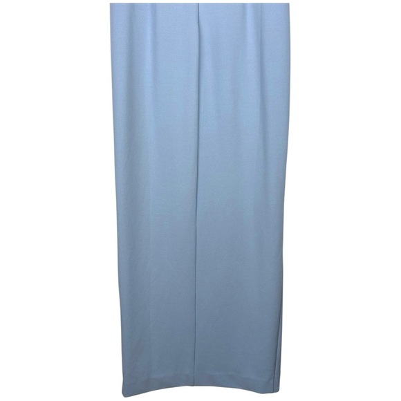 WAYF INES BLUE V-NECK TULIP COCKTAIL SHEATH DRESS - Picture 8 of 13